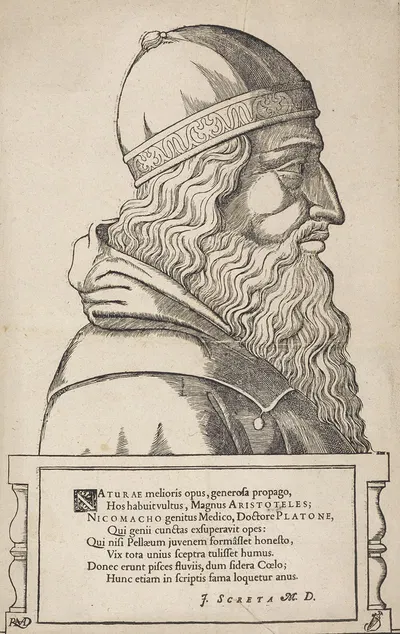 Portrait Of Aristotle by Hans Rudolf Manuel, 1549 — digital art print download