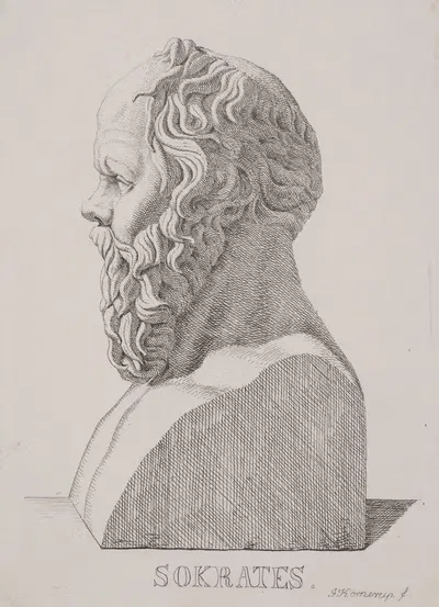 Бюст Сократа by Якуб Корнеруп, 1853 – 1854 — digital art print download