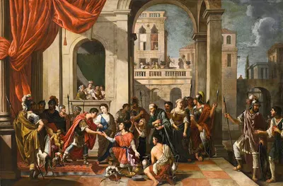 The Continence Of Scipio by Johann Heiss, 1700 — digital art print download