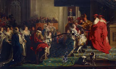 Коронация Марии де' Медичи by Нильс Якоб Ольссон Бломмер, 1850 — digital art print download