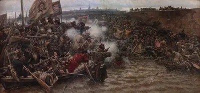 Завоевание Сибири Ермаком by Василий Суриков — digital art print download