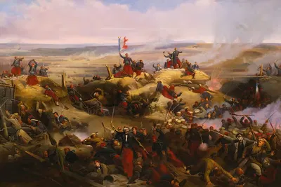 Захват горла Малакафа, сентябрь 1855 by Адольф Ивон — digital art print download