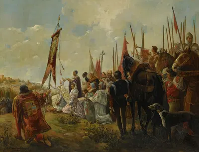 Изабелла I Кастильская, завоевательница Гранады by Антонио Касановы и Эстораха — digital art print download