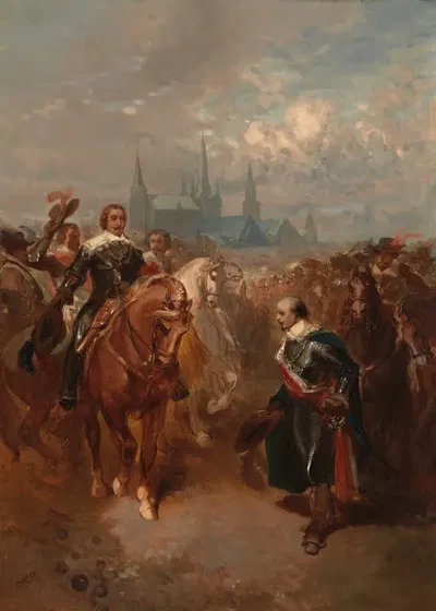 Frederik Hendrik trekt Maastricht binnen, Anno 1632 by Charles Rochussen, 1855 — digital art print download