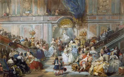 Мраморная лестница by Эжен Лами, 1866 — digital art print download