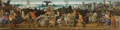 Тарквиний Приск, входящий в Рим by Якопо дель Селлайо, c. 1470 — digital art print download