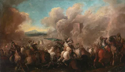 The Battle Of Podhajce by Jacques Courtois — digital art print download