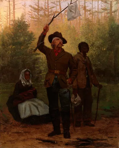 Surrender of a Confederate Soldier by Julian Scott, 1873 — digital art print download