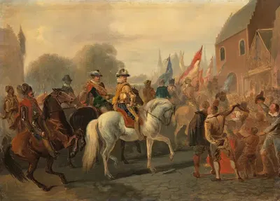 Триумфальное возвращение Маурица в Гаагу, 1591 год by Карел Фредерик Бомблед, 1837-1897 — digital art print download