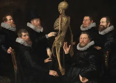 The osteology class of Dr. Sebastiaen Egbertsz. by Nicolaes Eliasz. Pickenoy, 1619 — digital art print download