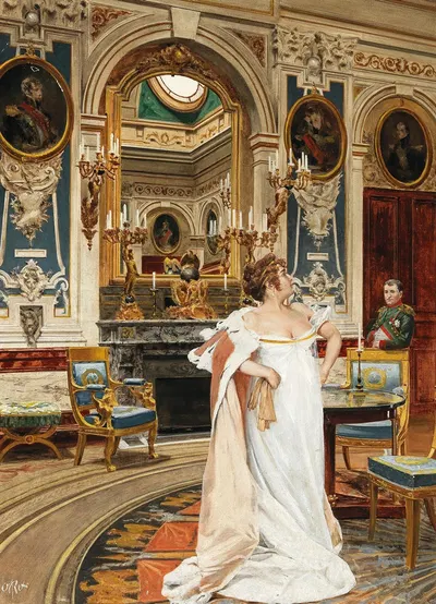 Napoleon and Josephine by Oskar Rex — digital art print download