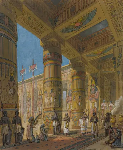 Прибытие фараона by Филипп Мари Шаперон, 1902 — digital art print download