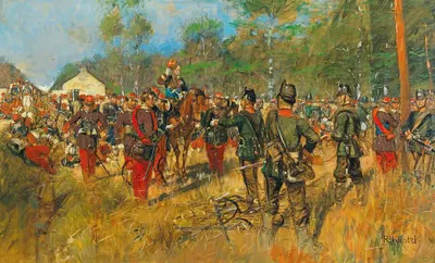 Капитуляция императора Наполеона III 1 сентября 1870 года после битвы при Седане by Ричард Кнётель — digital art print…