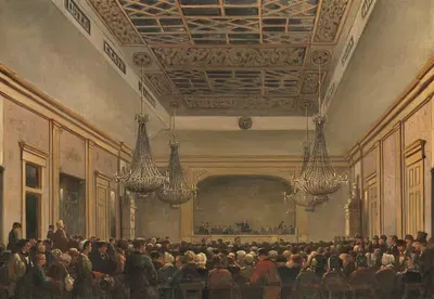 Открытие нового здания Общества для работающего класса, 13 июня 1883 by Ромбертуз Юлианус ван Арюм, 1883 — digital art…