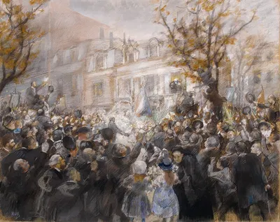 Празднование восьмидесятилетия Виктора Гюго by Альфред Филипп Ролл, 1881 — digital art print download