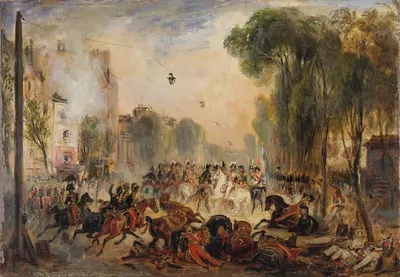 Покушение на Фьеши, бульвар дю Тэмпль, 28 июля 1835 by Франсуа-Габриэль-Гийом Леполь, 1835 — digital art print download