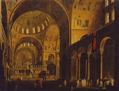 Интерьер Сан-Марко by Джузеппе Борсато, 1815–1816 — digital art print download