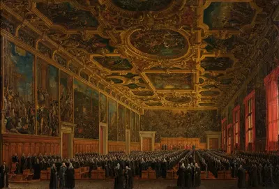 Дож Морозини получает командный жезл by Джузеппе Борсато, 1838 — digital art print download