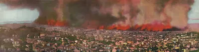 The burning of San Francisco by Harry Sterling Hooper, c1911 — digital art print download