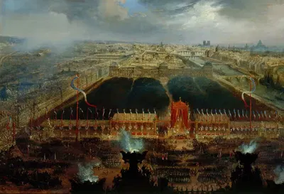 Fête de la Constitution sur la place de la Concorde, le 12 novembre 1848 by Jean-Jacques Champin, 1848 — digital art print…