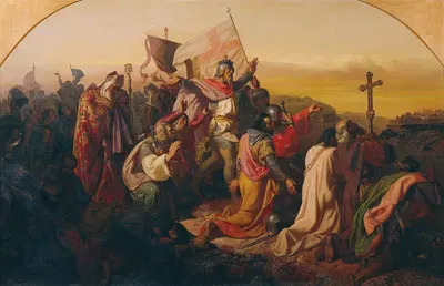 Готфрид фон Буйон и крестоносцы by Иоганн Тиль младший, 1854 — digital art print download