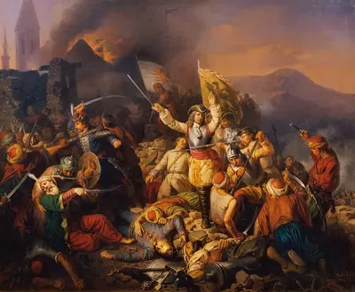 Восстановление Офена из рук турок в 1686 году by Йожеф фон Мольнар, 1858 — digital art print download