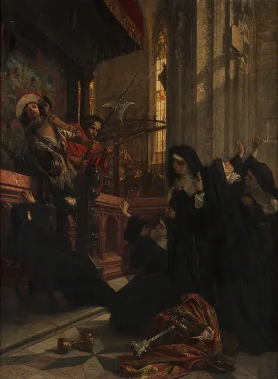 Церковный осквернитель в тридцатилетней войне by Рудольф Гейлинг, 1871 — digital art print download