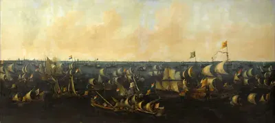 Морское сражение на Ийселмере, 6 октября 1573 года; эпизод из Восьмидесятилетней войны by Абрахам де Вервер, 1621 — digital…