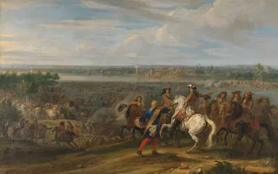 Людовик XIV пересекает Нидерланды в Лобите by Адам Франс ван дер Мюлен, 1672 - 1690 — digital art print download
