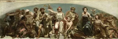 Колонии отдают дань голландской деве by Шарль Рохуссен, 1852 — digital art print download