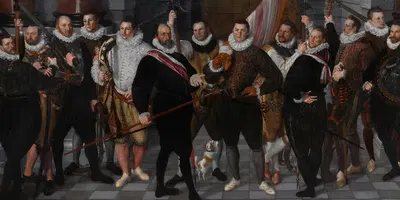 Компания капитана Дирка Якобса Розекранса и лейтенанта Пау by Корнелис Кетел, 1588 — digital art print download