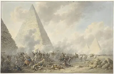 Battle of the Pyramids by Dirk Langendijk, 1803 — digital art print download
