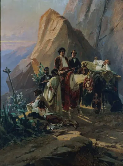 Сувенир из поездки из Парижа в Кадис, совершённой в 1846 году Александром Дюма и его друзьями by Южен Жирар, 1855 — digital…