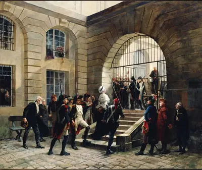 Мария Антуанетта покидает Консьержери, 16 октября 1793 by Жорж Кен, 1885 — digital art print download