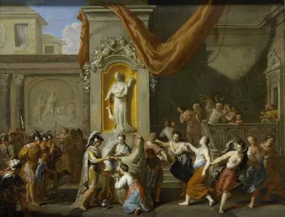 Брак Александра Великого и Роксаны из Бактрии by Жерар Хоэт, 1670 - 1733 — digital art print download