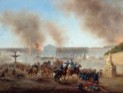 Эпизод Коммуны, площадь Конкорд by Гюстав Буланже, 1871 — digital art print download