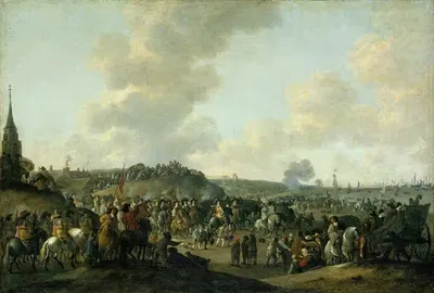 Отъезд Карла II из Англии из Шевенингена, 2 июня 1660 года by Хендрик де Мейер, 1660 - 1683 — digital art print download