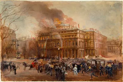 Пожар в Комедии-Франсез, 8 марта 1900 года by Жан Батист Эдмон Аллуар, 1900 — digital art print download