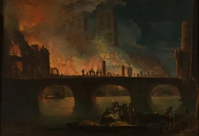 L'incendie de l'Hôtel Dieu, en 1772 by Jean-Baptiste François Genillion, 1772 — digital art print download