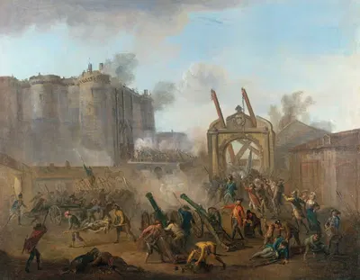 Захват Бастилии, 14 июля 1789 года by Жан-Батист Лалеман, 1789 — digital art print download