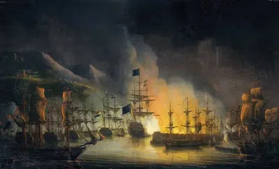 Бомбардировка Алжира (26-27 августа 1816) by Мартинус Шоуман, 1823 — digital art print download