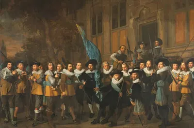 Officers and other civic Guardsmen of the IVth District of Amsterdam, under the Command of Captain Jan Claesz van…