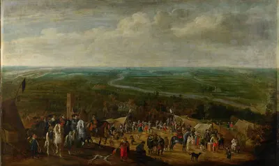 Prince Frederik Hendrik at the Siege of 's-Hertogenbosch, 1629 by Pauwels van Hillegaert, c. 1631 — digital art print…