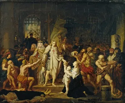 Святой Людовик в Дамьете by Пьер-Ноласк Берже, 1819 — digital art print download
