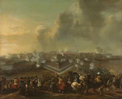 Assault on the Town of Coevorden, 30 December 1672 by Pieter Wouwerman, 1672 - 1682 — digital art print download