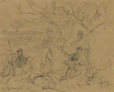 An incident of the War by Arthur Lumley, 1862 — digital art print download