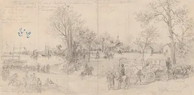 The Curtis Estate, the scene of Washington's courtship & etc etc, Pamunkey River, near R.R. to Richmond by Arthur Lumley,…