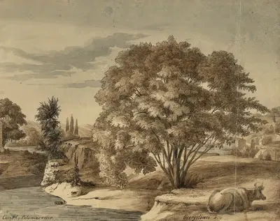 Канал, река Потомака, Джорджтаун by Август Кёлльнер, 1839 — digital art print download