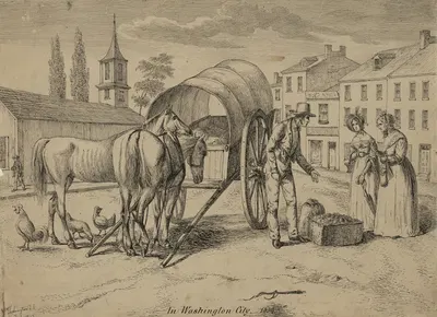 In Washington City by Август Кёлльнер, 1839 — digital art print download