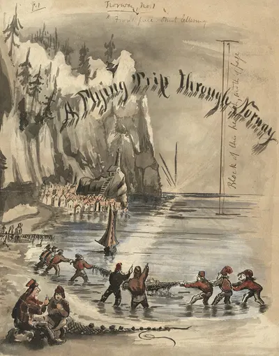 A flying trip through Norway by Баярд Тейлор, 1856-1857 — digital art print download